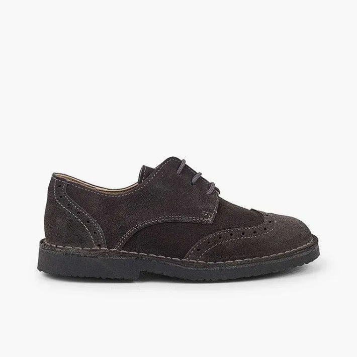 Zapatos Blucher<Pisamonas Blucher Serraje Picados Para Vestir Niño