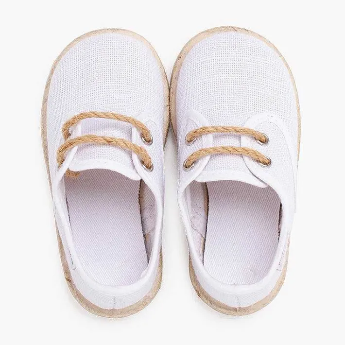 Zapatillas<Pisamonas Bluchers Lino Cordones Y Base Yute