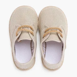 Zapatillas<Pisamonas Bluchers Lino Cordones Y Base Yute