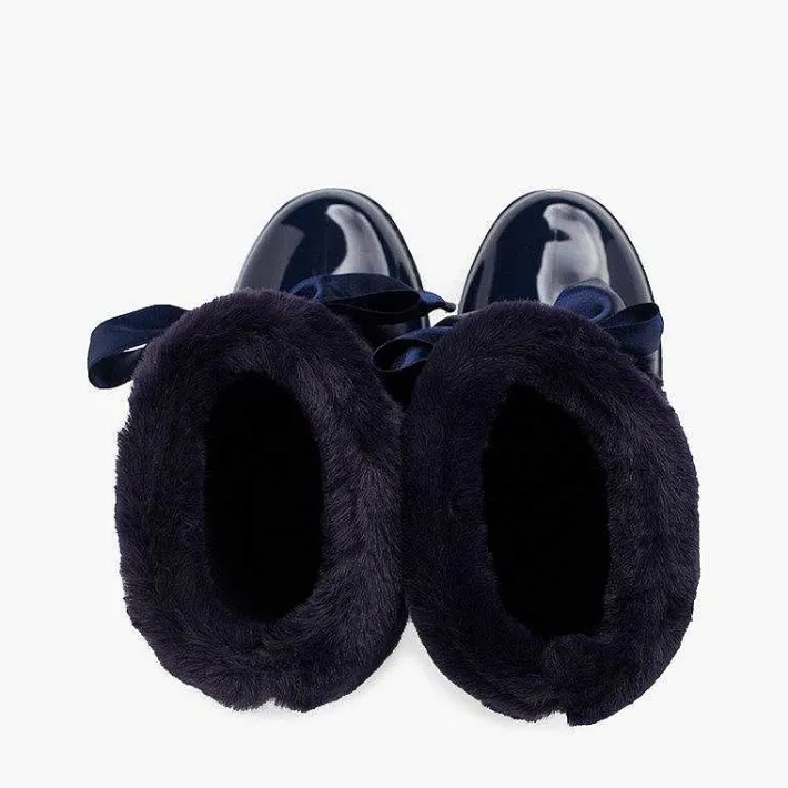 Botas De Agua<Pisamonas Bota Agua Niña Campera Cuello Pelo Suave Y Lazo