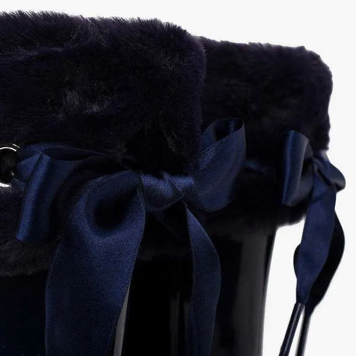 Botas De Agua<Pisamonas Bota Agua Niña Campera Cuello Pelo Suave Y Lazo