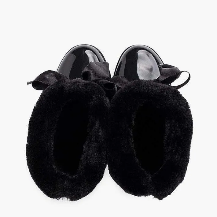 Botas De Agua<Pisamonas Bota Agua Niña Campera Cuello Pelo Suave Y Lazo