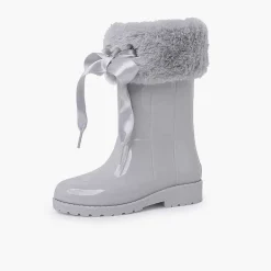 Botas De Agua<Pisamonas Bota Agua Niña Campera Cuello Pelo Suave Y Lazo