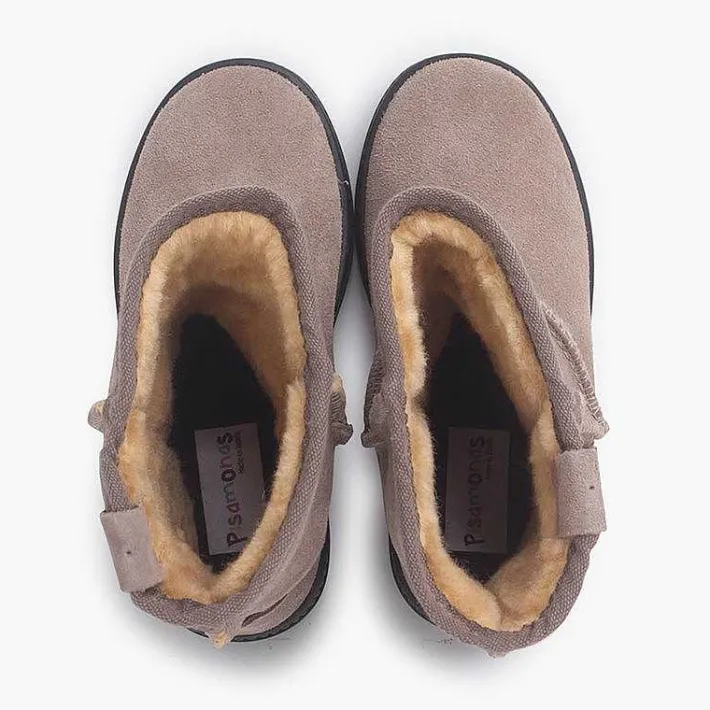 Botas<Pisamonas Bota Australiana Suela Ancha Y Borreguito