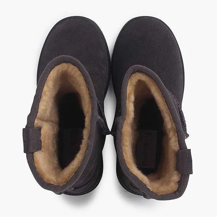 Botas<Pisamonas Bota Australiana Suela Ancha Y Borreguito