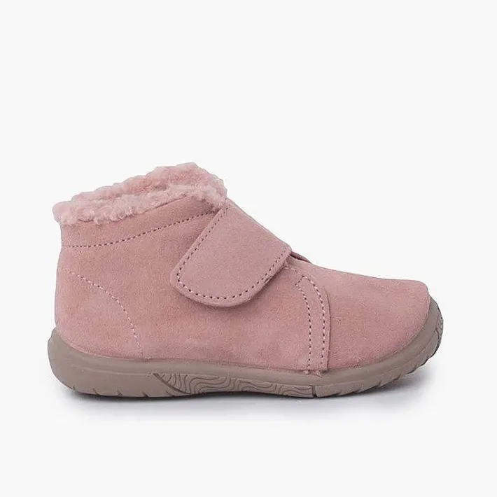 Botas<Pisamonas Bota Cuello Tipo Borreguito Y Tira Adherente