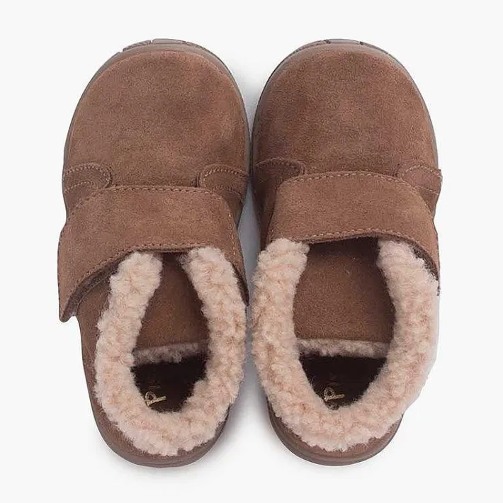 Botas<Pisamonas Bota Cuello Tipo Borreguito Y Tira Adherente