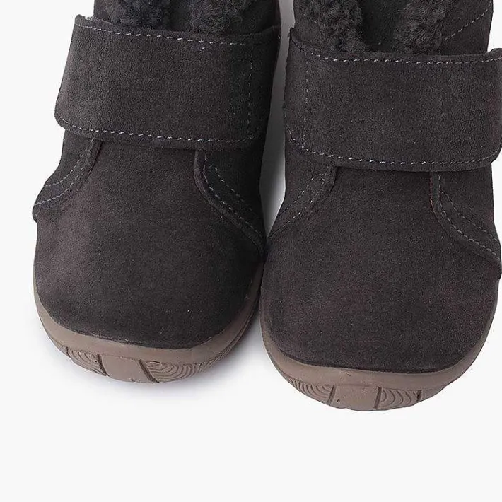 Botas<Pisamonas Bota Cuello Tipo Borreguito Y Tira Adherente