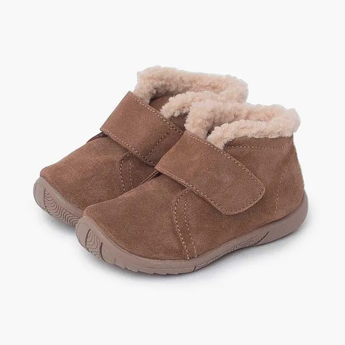 Botas<Pisamonas Bota Cuello Tipo Borreguito Y Tira Adherente