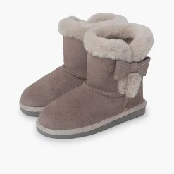 Botas<Pisamonas Bota Estilo Australiana Lazo Lateral Color Arena