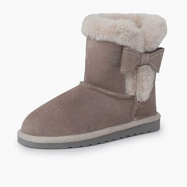 Botas<Pisamonas Bota Estilo Australiana Lazo Lateral Color Arena