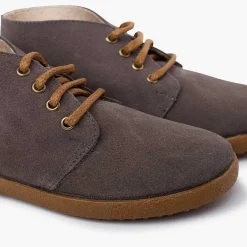 Botas<Pisamonas Bota Serraje Estilo Safari Contraste