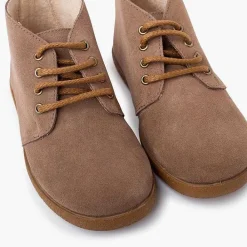 Botas<Pisamonas Bota Serraje Estilo Safari Contraste