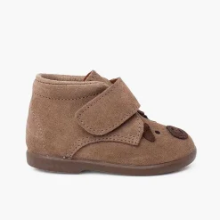 Botas<Pisamonas Bota Serraje Perrito Cierre Adherente