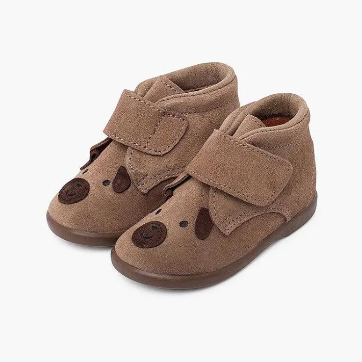 Botas<Pisamonas Bota Serraje Perrito Cierre Adherente