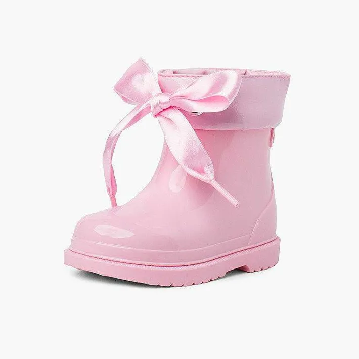 Botas De Agua<Pisamonas Botas Agua Niña Cana Baja Charol Con Lazo