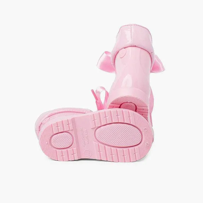 Botas De Agua<Pisamonas Botas Agua Niña Cana Baja Charol Con Lazo