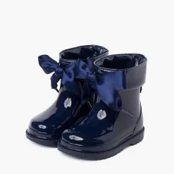 Botas De Agua<Pisamonas Botas Agua Niña Cana Baja Charol Con Lazo