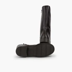 Botas<Pisamonas Botas Altas Piel Niña Y Mujer Cana Ancha