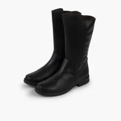 Botas<Pisamonas Botas Altas Piel Niña Y Mujer Cana Ancha
