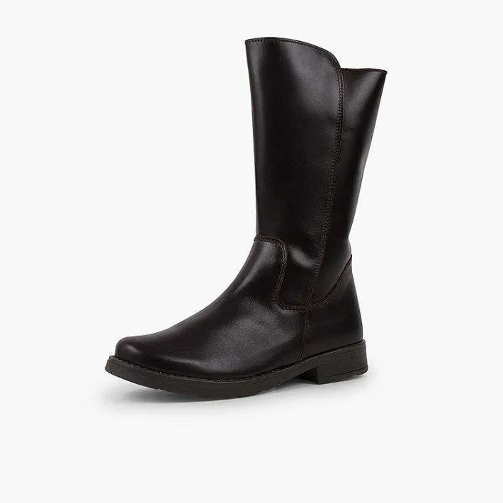 Botas<Pisamonas Botas Altas Piel Niña Y Mujer Cana Ancha