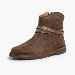 Botas<Pisamonas Botas Bajas Con Adorno Efecto Serpiente