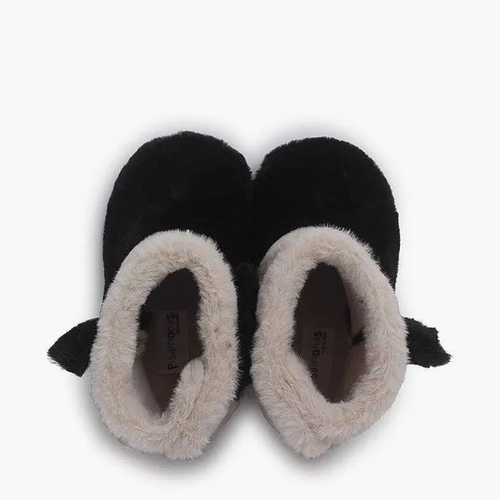 Zapatillas Casa<Pisamonas Botas Casa Panda Niños Color Blanco Y Negro