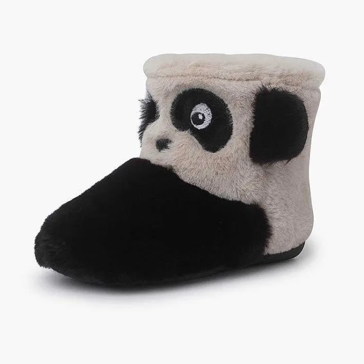Zapatillas Casa<Pisamonas Botas Casa Panda Niños Color Blanco Y Negro