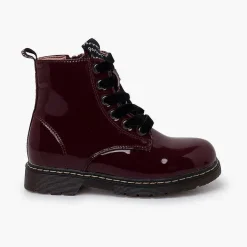 Botas<Pisamonas Botas Cordones Terciopelo Tipo Charol Garvalin