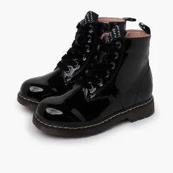 Botas<Pisamonas Botas Cordones Terciopelo Tipo Charol Garvalin