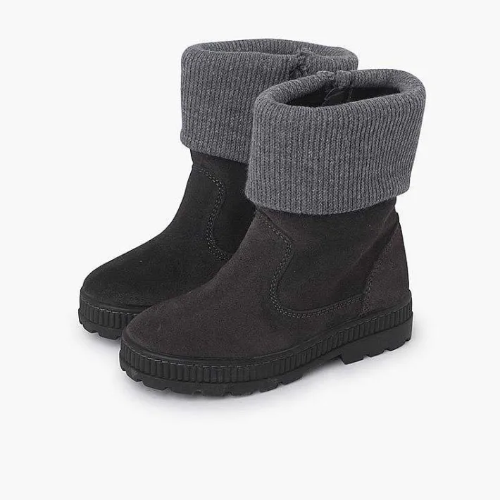 Botas<Pisamonas Botas Cuello Lana Niños Color Gris