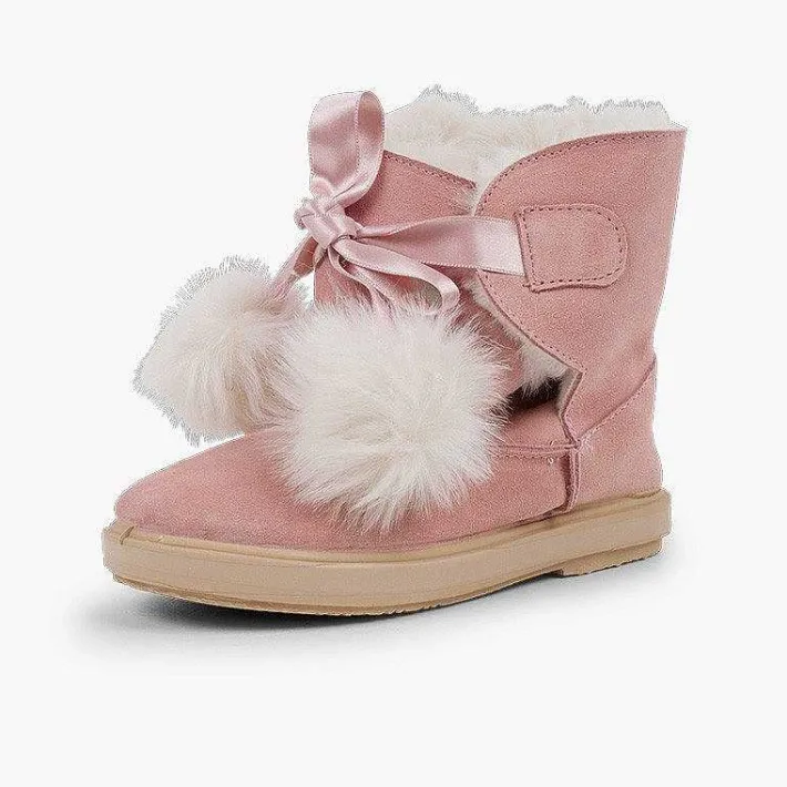 Botas<Pisamonas Botas Esquimales Niña Con Pompones