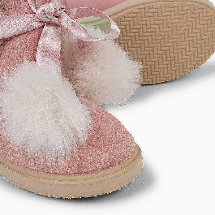 Botas<Pisamonas Botas Esquimales Niña Con Pompones