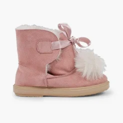 Botas<Pisamonas Botas Esquimales Niña Con Pompones