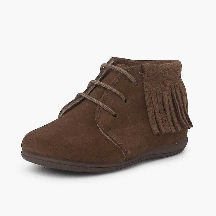 Botas<Pisamonas Botas Flecos Cordones Primeros Pasos