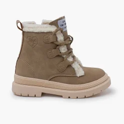 Botas<Pisamonas Botas Garvalin Pelito Cordones Color Topo