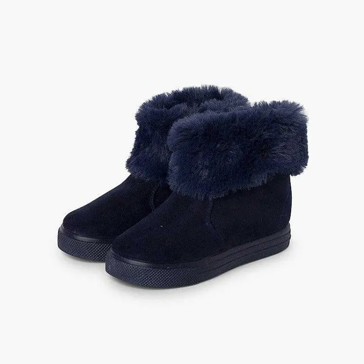 Botas<Pisamonas Botas Niña Cuello Vuelto Pelo Con Cremallera