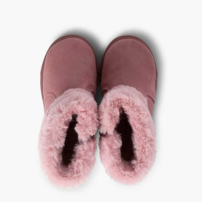Botas<Pisamonas Botas Niña Cuello Vuelto Pelo Con Cremallera