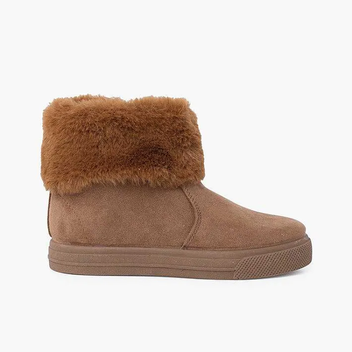 Botas<Pisamonas Botas Niña Cuello Vuelto Pelo Con Cremallera