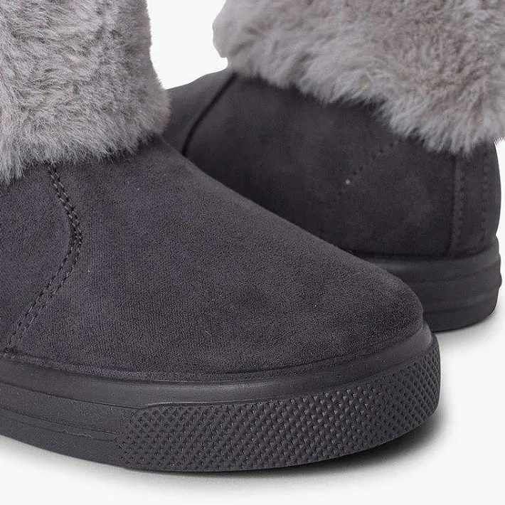 Botas<Pisamonas Botas Niña Cuello Vuelto Pelo Con Cremallera