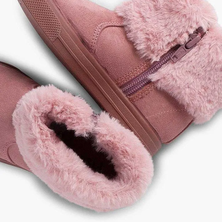 Botas<Pisamonas Botas Niña Cuello Vuelto Pelo Con Cremallera
