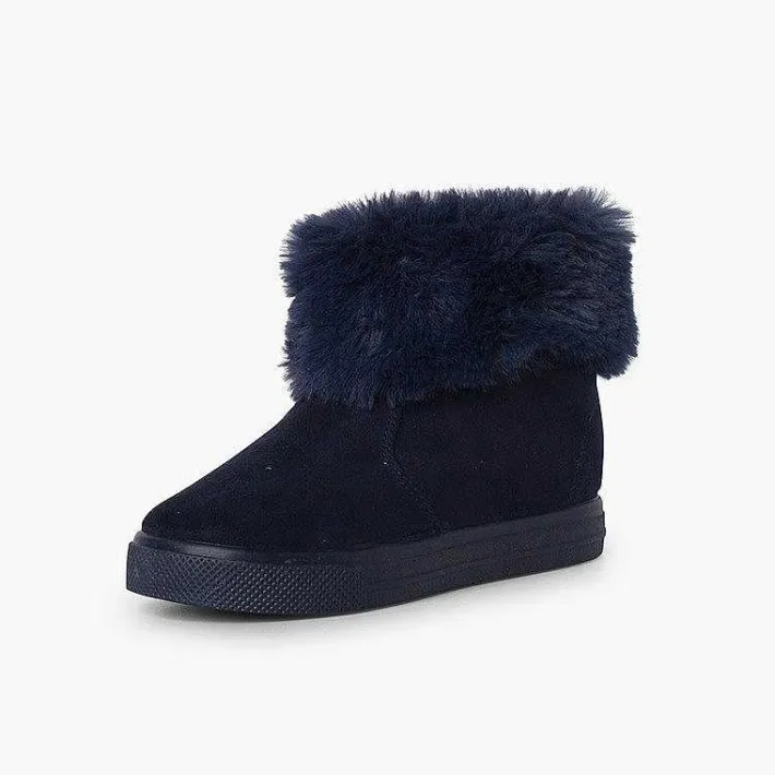Botas<Pisamonas Botas Niña Cuello Vuelto Pelo Con Cremallera