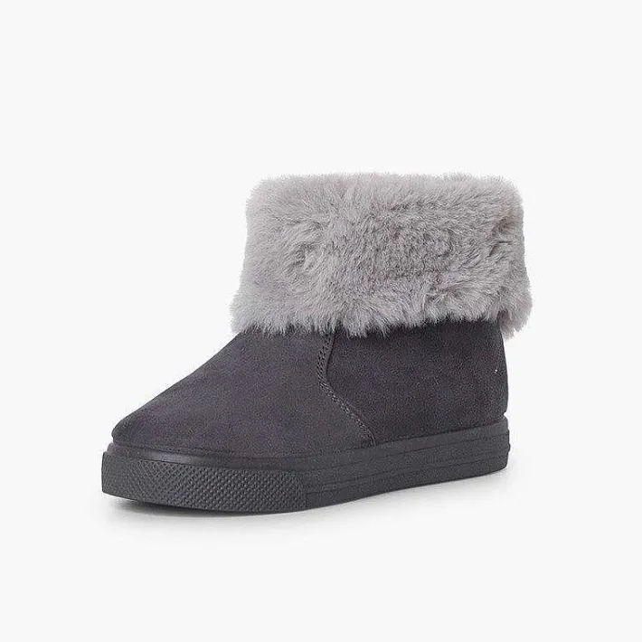 Botas<Pisamonas Botas Niña Cuello Vuelto Pelo Con Cremallera