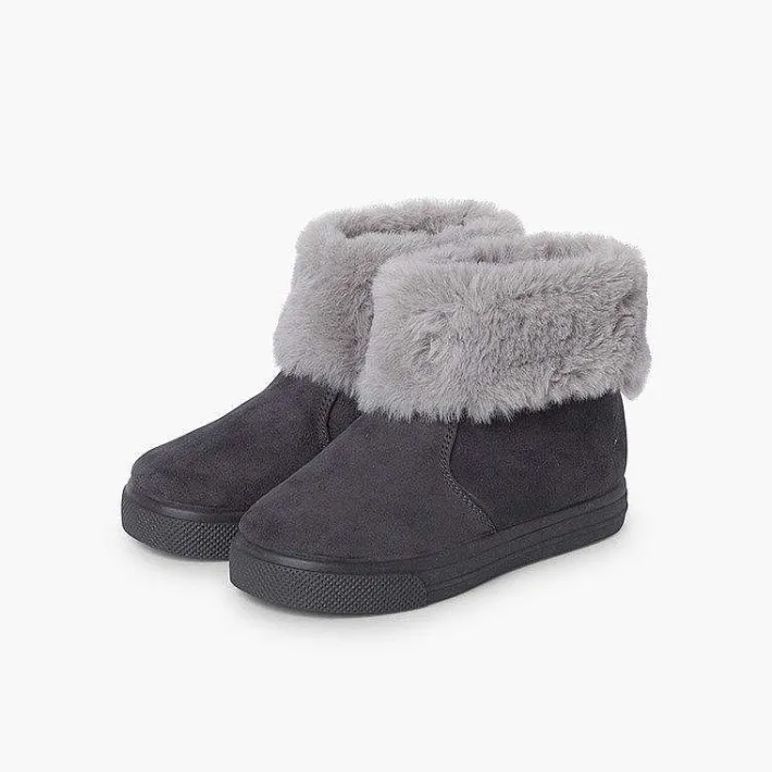 Botas<Pisamonas Botas Niña Cuello Vuelto Pelo Con Cremallera