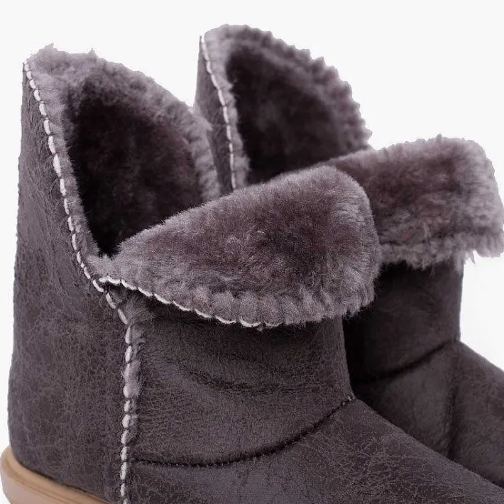 Botas<Pisamonas Botas Niña Estilo Australiana Abertura Lateral