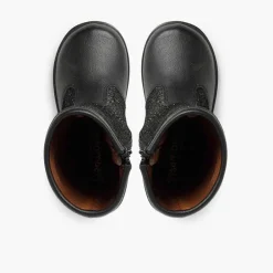 Botas<Pisamonas Botas Niña Piel Y Serraje Brillos