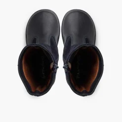 Botas<Pisamonas Botas Niña Piel Y Serraje Borlas