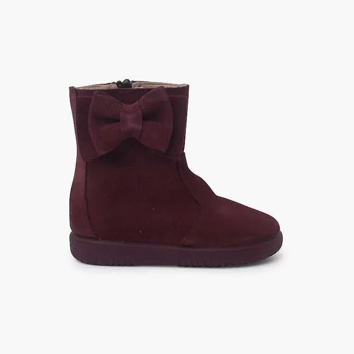 Botas<Pisamonas Botas Niña Serraje Lazo Lateral Grande