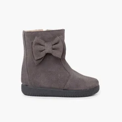 Botas<Pisamonas Botas Niña Serraje Lazo Lateral Grande