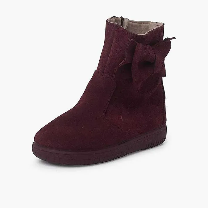 Botas<Pisamonas Botas Niña Serraje Lazo Lateral Grande
